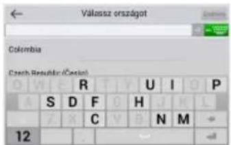 Vázasz országot Colombia Czech Republic (Český) R U I O P A S D F O H J K L Z X C V B N M 12