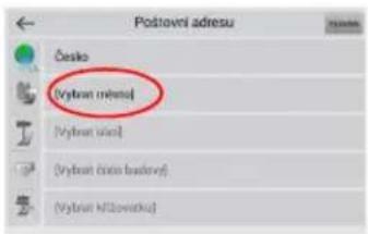 Postovni adresu Česko (Výkrom milera) (Výkrom výkra) (Výkrom číslo budný) (Výkrom klžovistku)