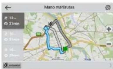 Mano maršrutas 12... 21min 16... 31min 16... 25min Verkađerat