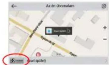 Screenshot of a map interface showing location markers and a highlighted red circle with an arrow pointing to a specific area.