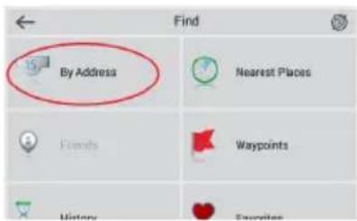 By Address Find Nearest Places Friends Waypoints History Favorites