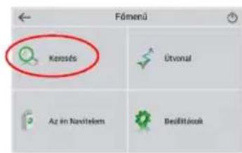 Fömenü Kerosés Ütvonal Az in Navitelem Bedőlítások