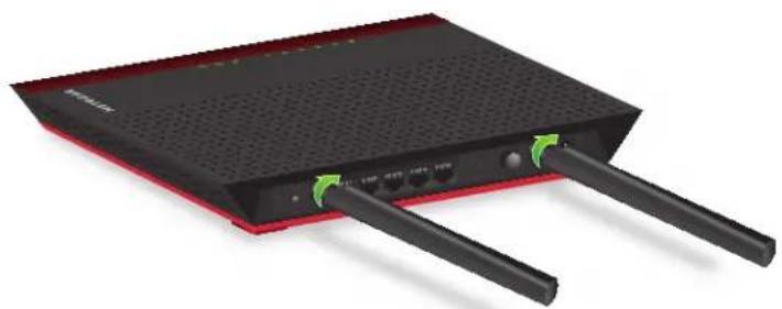 NETGEAR EX6200v2 - To tighten an antenna: - 1