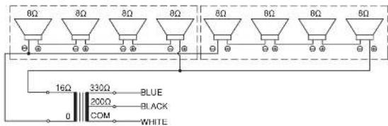 TOA HA-1010-AM - WIRING DIAGRAM - 1