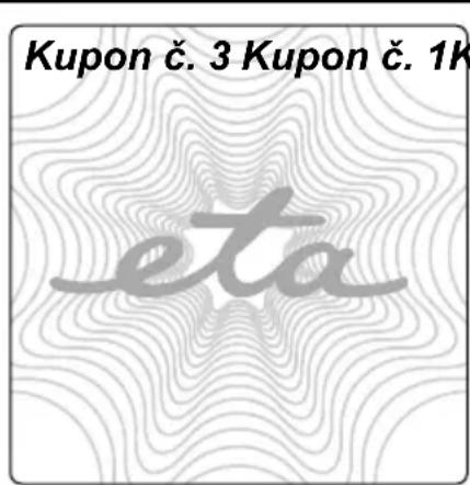 Eta Titanium Plus 6962 90000 - Záznamy o záručních opravách • Záznamy o záručných opravách - 1