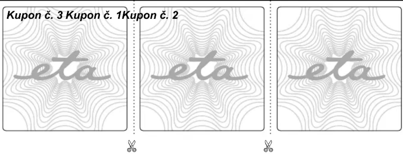 Eta Titanium Plus 6953 90000 - Záznamy o záručních opravách • Záznamy o záručných opravách - 1