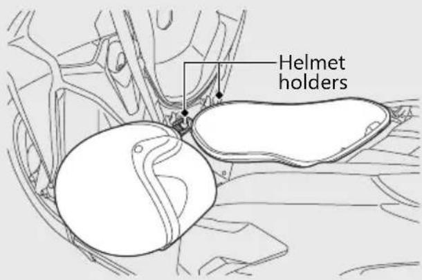 Honda CLICK150i (2021) - Storage Equipment (Continued) Helmet Holder - 1