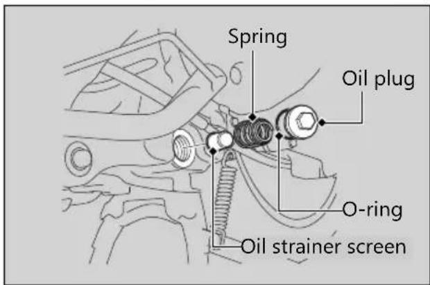 Honda CLICK150i (2021) - Changing Engine Oil, Cleaning Strainer Screen - 2