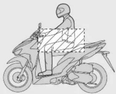 Honda CLICK150i (2021) - When the ignition switch is unlocked: - 1