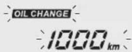 Honda CLICK150i (2021) - OIL CHANGE indicator setting: - 1