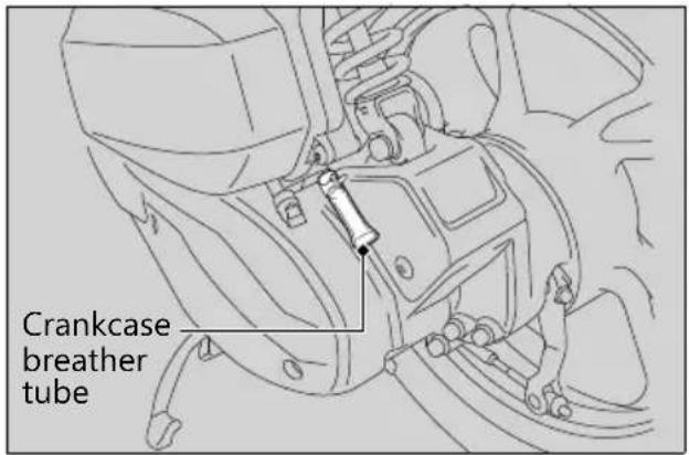 Honda CLICK150i (2021) - Cleaning the Crankcase Breather - 1