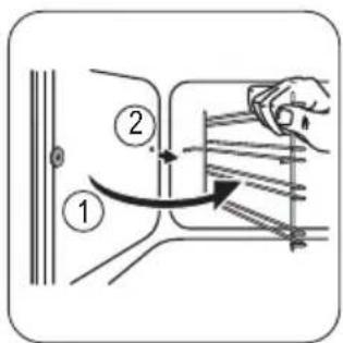 Diagram illustrating a mechanical or electrical process with labeled components and directional arrows