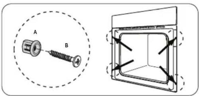 ZANUSSI ZOB593X - Einbau der Backofentür und der Glasscheibe - 6