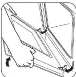 ZANUSSI ZOB593X - Reinigung der Backofentür - 3
