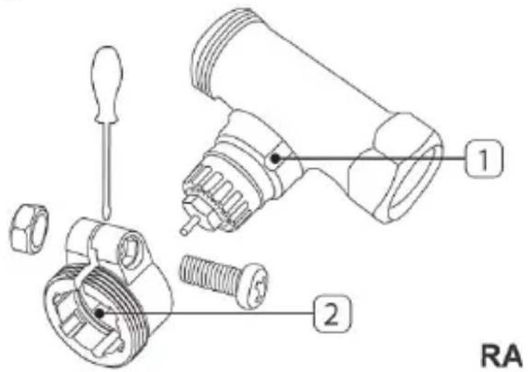 SILVERCREST HmIP-eTRV-B1 - Adapter für Danfoss RA - 3