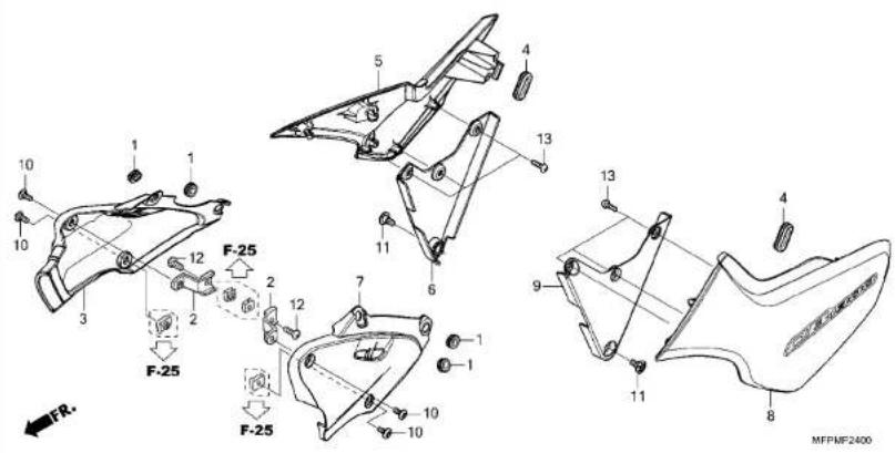 Honda Super Bol D'Or CB1300 (2021) - フューエルホース/チューブとビニールチューブ、および一般用チューブの使用について - 198