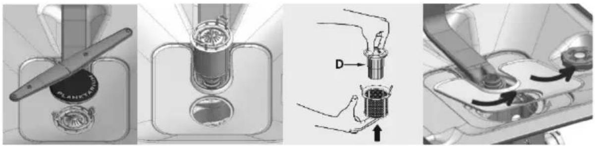 SMEG STX3CL1 - CLEANING THE FILTER UNIT (models with planetarium sprayer) - 1