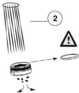 SMEG MIR6NS-1 - REPLACEMENT OF STANDARD AERATOR: - 2