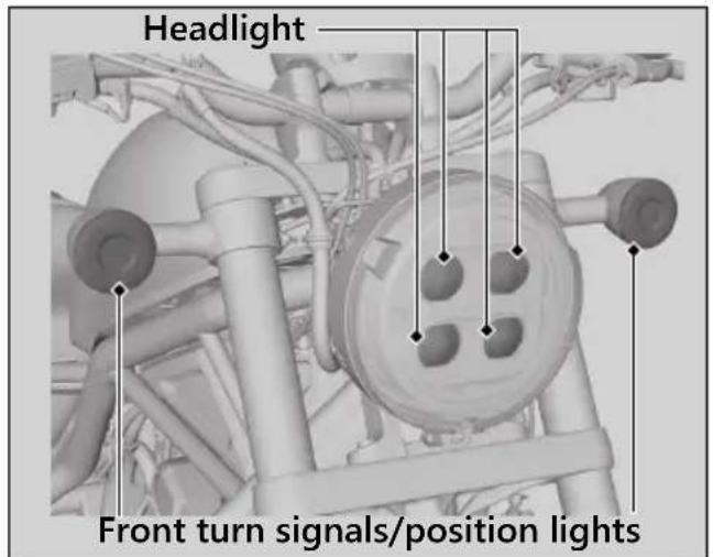 Honda Rebel 300 (2020) - Burned-out Light Bulb - 1