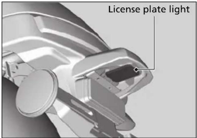 Honda Gold Wing Valkyrie GL1800C (2014) - License Plate Light Bulb - 1