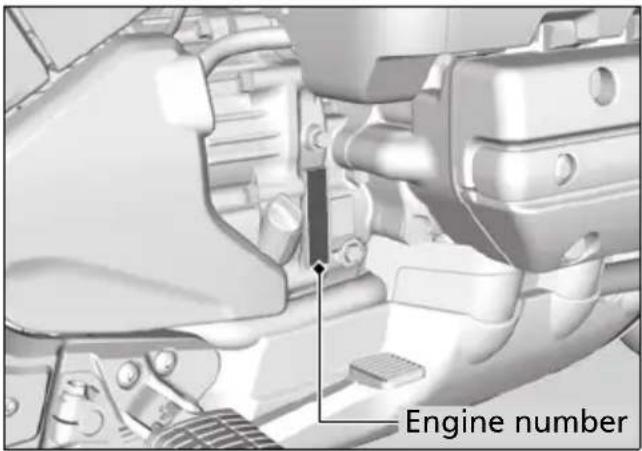 Honda Gold Wing Valkyrie GL1800C (2014) - Vehicle Identification Number - 3