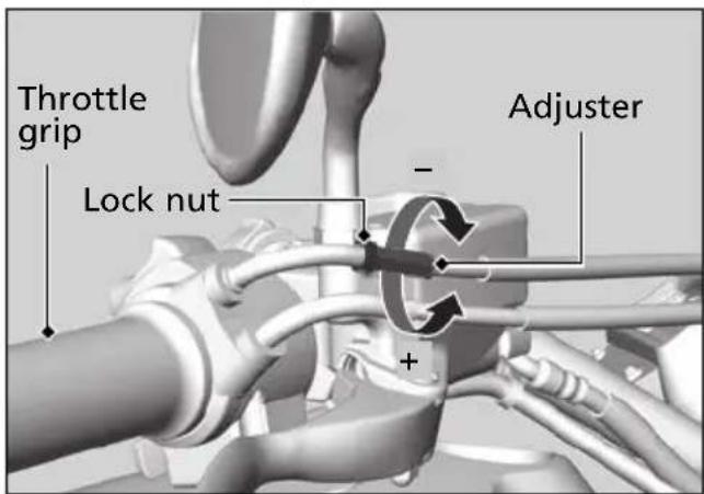 Honda Gold Wing Valkyrie GL1800C (2014) - Adjusting the Throttle Freeplay - 1