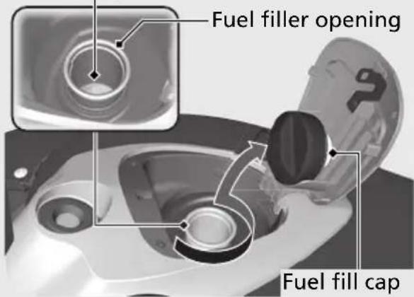 Honda Gold Wing Valkyrie GL1800C (2014) - Refueling - 2