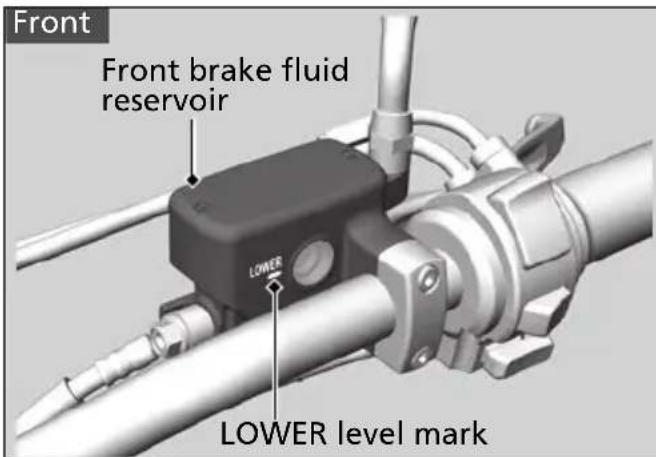 Honda Gold Wing Valkyrie GL1800C (2014) - Checking Brake Fluid - 1