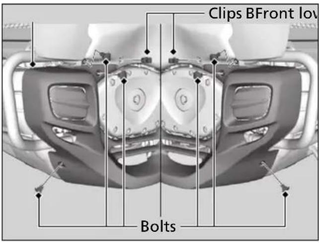 Honda Gold Wing Valkyrie GL1800C (2014) - Front Lower Cover - 1