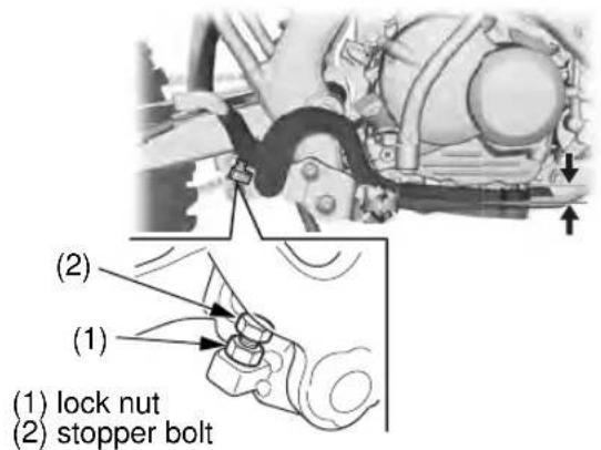Honda Big Wheel CRF125F (2020) - Other Inspections & Lubrication Rear Brake Pedal Height Adjustment - 1