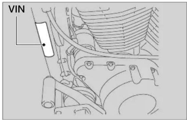 Honda Fury VT1300CX (2020) - Vehicle Identification Number - 2