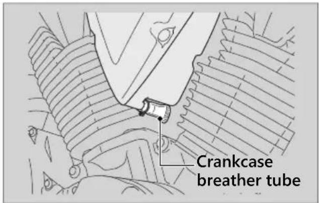 Honda Fury VT1300CX (2020) - Cleaning the Crankcase Breather - 1