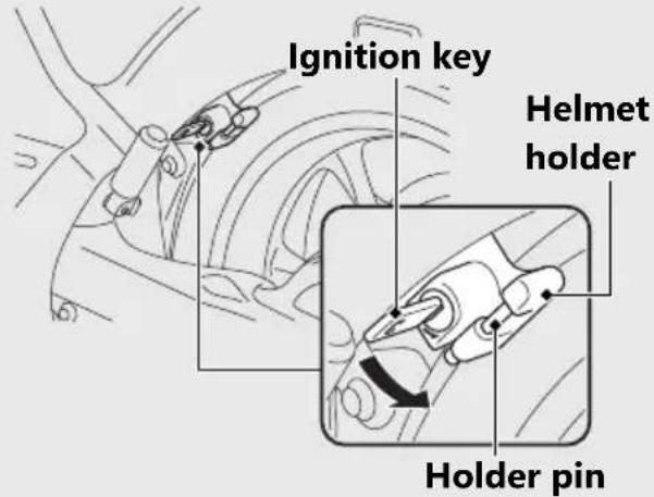 Honda Fury VT1300CX (2020) - Helmet Holder - 1