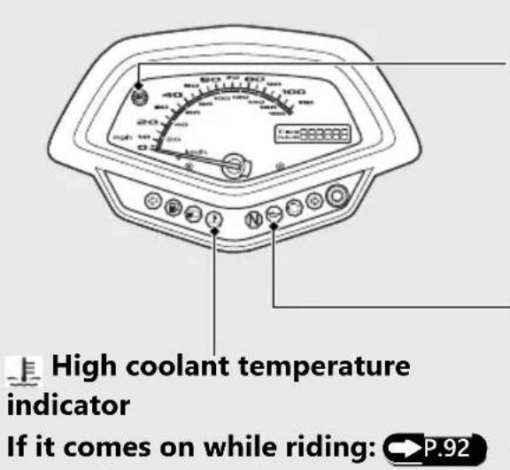 Honda Fury VT1300CX (2020) - Indicators - 1