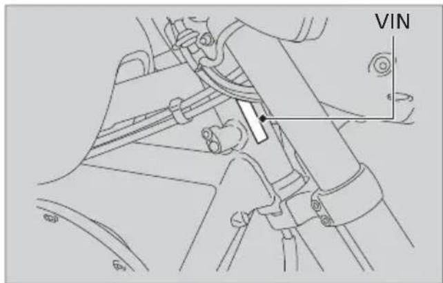Honda Fury VT1300CX (2013) - Vehicle Identification Number - 2