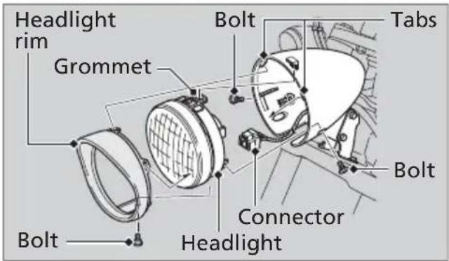 Honda Fury VT1300CX (2013) - Headlight Bulb - 1