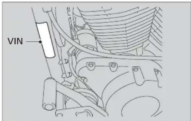 Honda Fury VT1300CX (2013) - Vehicle Identification Number - 1