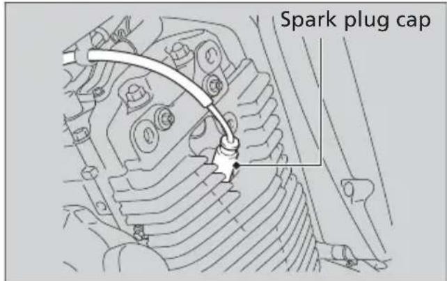 Honda Fury VT1300CX (2013) - Spark Plug ▶ Checking Spark Plug - 2