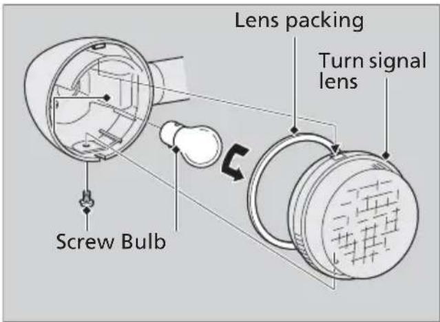 Honda Fury VT1300CX (2013) - Front/Rear Turn Signal Bulb - 1