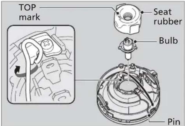 Honda Fury VT1300CX (2013) - Headlight Bulb - 2