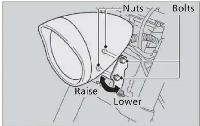 Honda Fury VT1300CX (2013) - Adjusting the Headlight Aim - 1
