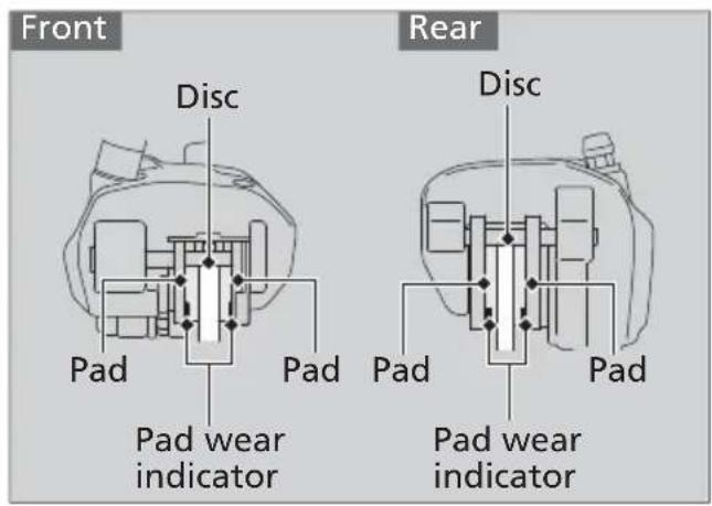 Honda Fury VT1300CX (2013) - Inspecting the Brake Pads - 1