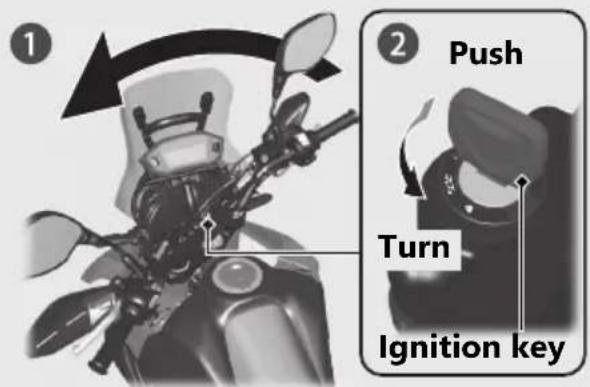 Honda Rally CRF250 (2019) - Steering Lock - 1