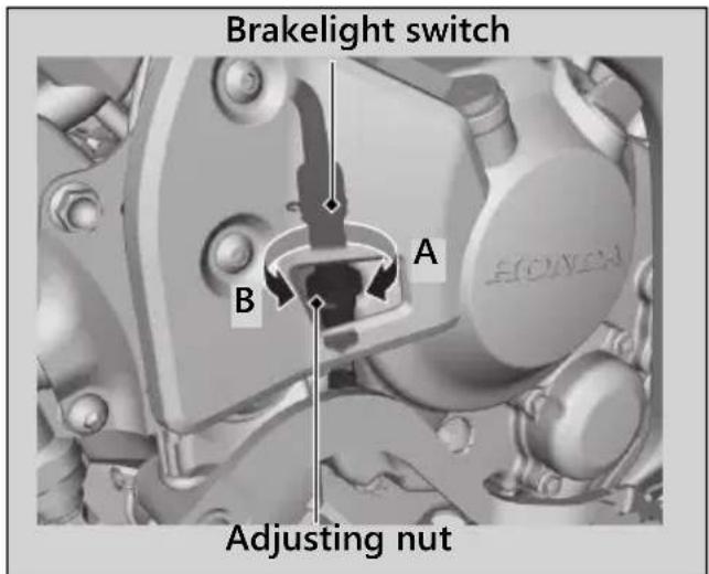 Honda Rally CRF250 (2019) - Adjusting the Brakelight Switch - 1