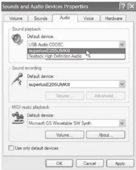 Superlux E205UMKII - USB AUDIO DEVICE DRIVER - 1