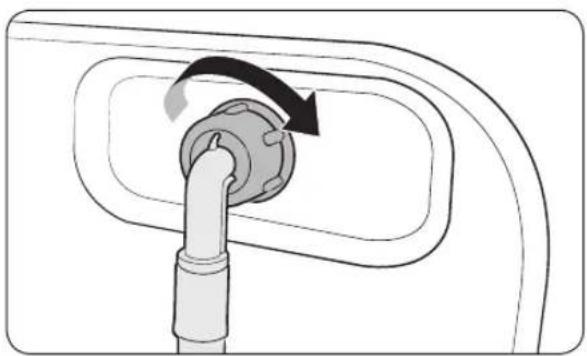 SAMSUNG WW80R421HFW - PASUL 4 Conectați furtunul de alimentare cu apă - 2