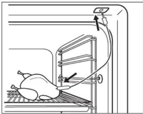 ELECTROLUX EOC8P39WZ - Pokyny k použití: Pečicí sonda - 1
