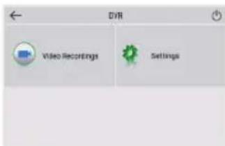 DVR Video Recordings Settings