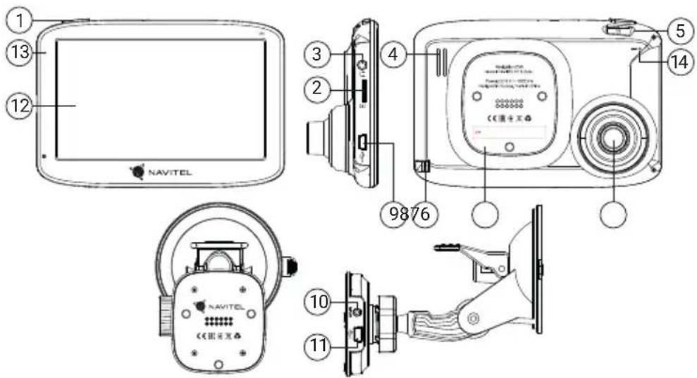 1 13 12 3 2 4 5 14 9876 NAVITEL CE通讯光 NAVITEL CE通讯光 10 11