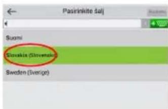 Paserinkite salj Suomi Slovakia (Slovena) Sweden (Sverige)